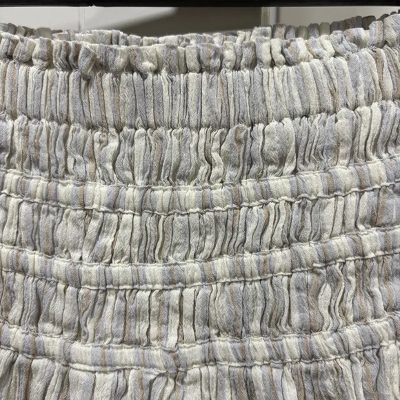 Madewell Smocked Pull-On Mini Skirt in Stripe - Picture 5 of 8